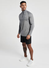 Load image into Gallery viewer, Gym King Sport Race 1/4 Zip Funnel Neck - Grey Marl