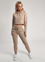 Load image into Gallery viewer, GK Sky Hooded Crop - Mocha
